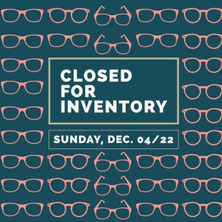 Both stores will be closed on Dec 4 for inventory - sorry for the inconvenience!
………
#glasses #optical #yycsmallbusiness #retailtherapy #weloveglasses #meetmeon17th #smallbusiness #yyc #yycoptician #brassmonoclestyle #sunglasses #yycglasses #opticanlife #17thave #thecore
