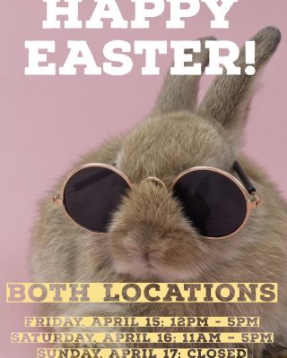 Say hi to the Easter Bunny for us!!! 🐇 🥚 ……… #glasses #optical #yycsmallbusiness #retailtherapy #weloveglasses #meetmeon17th #smallbusiness #yyc #yycoptician #brassmonoclestyle #sunglasses #yycglasses #opticanlife #17thave #thecore